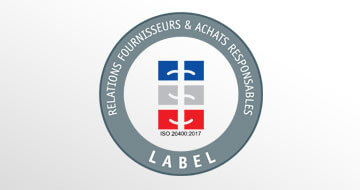 RFAR certification (France) for our sustainable vendor and purchasing policy