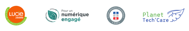 Saaswedo's CSR efforts, notably in the Green IT field, have been rewarded with four notorious labels: Lucie, RFAR, Pour un numérique engagé and Planet Tech'Care.