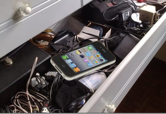 old drawer in iphone