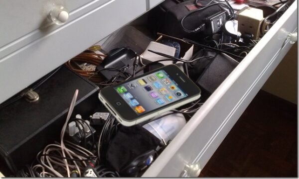 old drawer in iphone